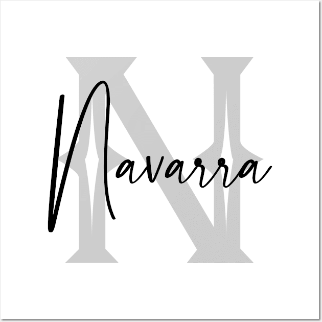 Navarra Second Name, Navarra Family Name, Navarra Middle Name Wall Art by Huosani